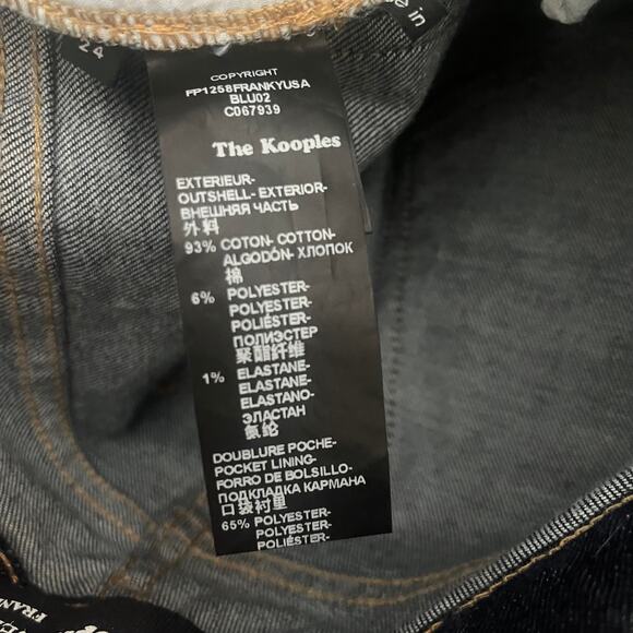 The Kooples Franky Skinny Jeans Womens 24 Dark Wash Stretch Cotton Denim - Picture 7 of 13